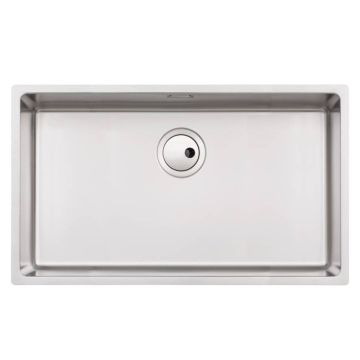 Abode Matrix R15 Stainless Steel Undermount Sink with XL 1 Bowl & Kit 750mm