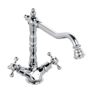 Abode Melford 1 Tap Hole Monobloc Sink Mixer - Chrome