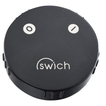 Abode Swich Round Handle Diverter Valve with Classic Filter - Matt Black