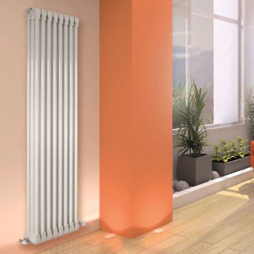 Apollo Monza Vertical 3 Column Aluminium Radiator 1270mm x 700mm - Traffic White