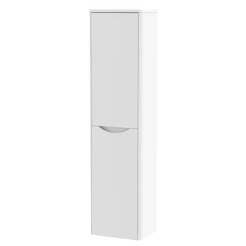 Nuie Lunar 356mm Wall Hung Tall Unit - Satin White
