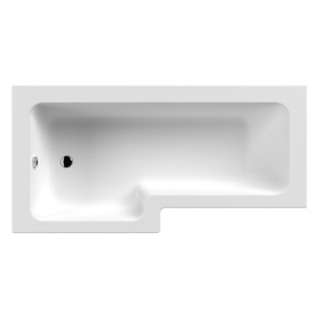 Aqua I 1500mm x 850mm L Shaped Shower Bath - Left Hand 