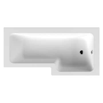 Aqua I 1500mm x 850mm L Shaped Shower Bath - Right Hand 