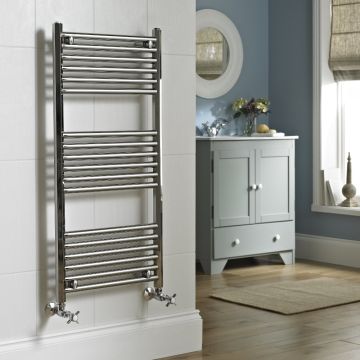Vogue Art Moderne II 1200mm x 482mm Chromed Brass Radiator