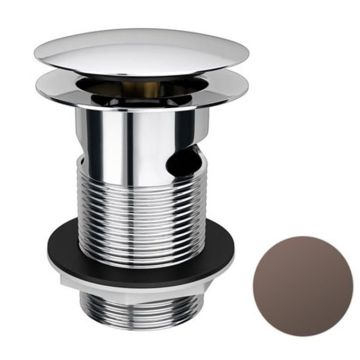 BC Designs 70mm Slotted Push Down Bath Waste - Mushroom