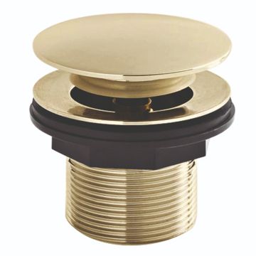 BC Designs Push Down 60mm Bath Waste Without Overflow - Gold