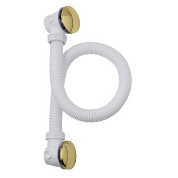 BC Designs Push Down Concealed Bath Waste & Overflow - Brushed Gold