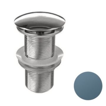 BC Designs Push Down Unslotted Basin Waste - Powder Blue