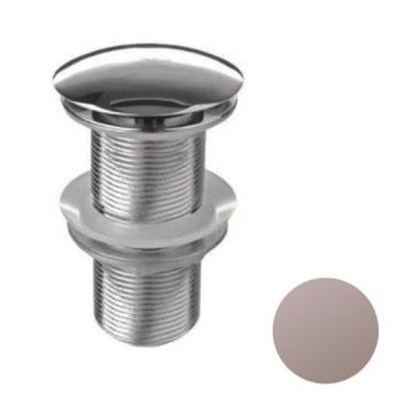 BC Designs Push Down Unslotted Basin Waste - Satin Rose