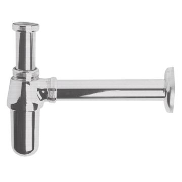 BC Designs Round Basin Bottle Trap - Brushed Chrome