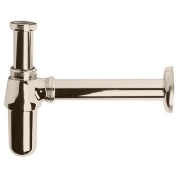 BC Designs Round Basin Bottle Trap - Nickel