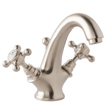 BC Designs Victrion Crosshead Mono Basin Mixer Tap - Nickel