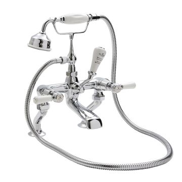 BC Designs Victrion Lever Deck Mounted Bath Shower Mixer Tap - Chrome
