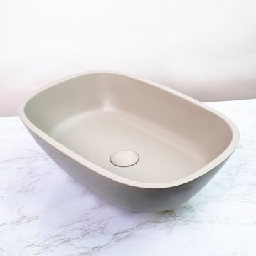 BC Designs Vive 530mm Countertop Cian Basin - Powder Grey
