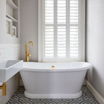 BC Designs Freestanding Boat Bath 1800mm x 800mm - Polished White