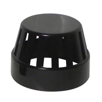 Black 110mm Pushfit Soil Cage Vent Cowl