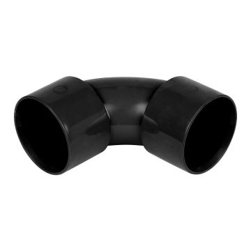 Black 32mm Solvent 90 Degree Swept Bend