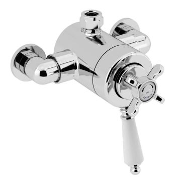 Bristan 1901 Dual Control Exposed Valve Top Outlet - Chrome