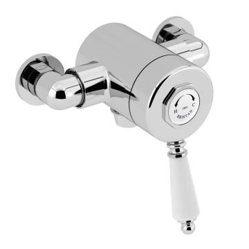 Bristan 1901 Single Control Exposed Valve Bottom Outlet - Chrome