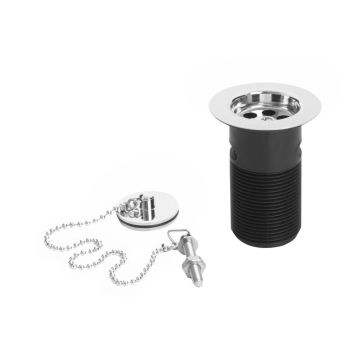 Bristan Economy Plug & Chain Basin Waste Slotted - Chrome