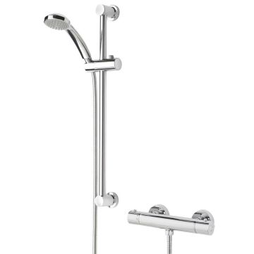 Bristan Frenzy Exposed Bar Valve with Adjustable Riser Kit & Multi Mode Handset