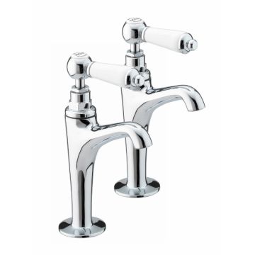 Bristan Renaissance High Neck Pillar Sink Taps