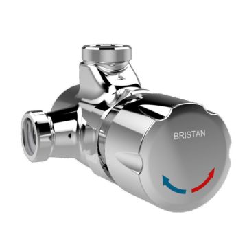Bristan Timed Flow Temp Adjustable Manual Shower Valve with Vandal Resistant Head