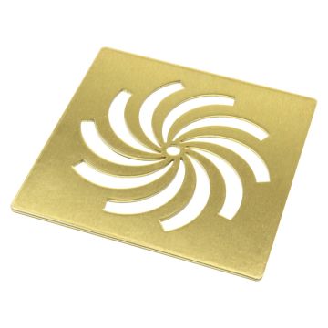 Serene 25mm Designer Shower Tray Waste Cover - Brushed Brass