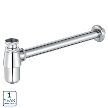 Serene Traditional Round Bottle Trap - Chrome