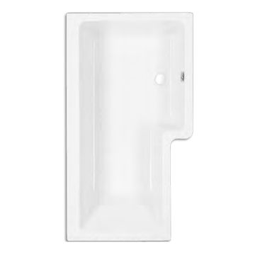 Quantum L Shaped Shower Bath 1500mm x 850mm - Right Hand
