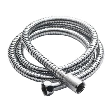 Chrome Flexible Shower Hose 8mm Bore - 1.25m Long