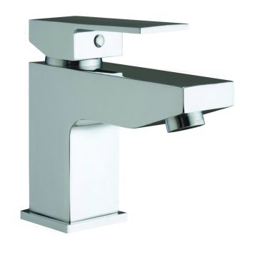 Cubex Mono Basin Mixer with Push Button Waste