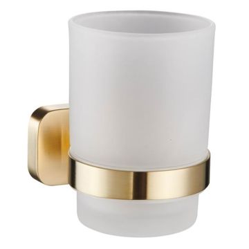 Eastbrook Asti Wall Mounted Tumbler Holder - Brushed Brass