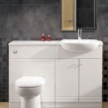 Eastbrook Bonito 1200mm Laminate Worktop - White