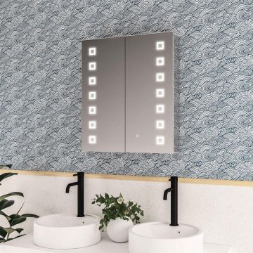 Eastbrook Chiana 2 Door LED Mirrored Cabinet 800mm x 700mm