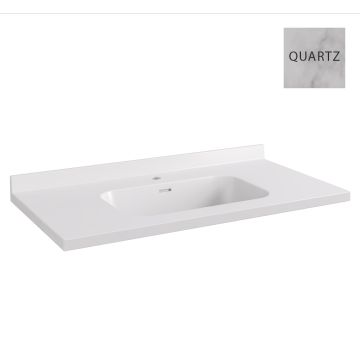 Eastbrook Hardwick 900mm Quartz Square Basin - White