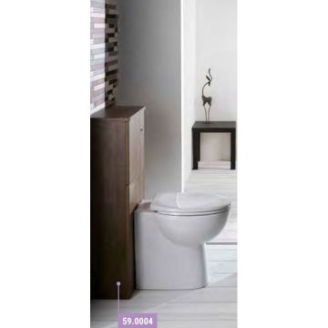 Eastbrook Oslo 390mm Tall Toilet Unit with Top - Dark Walnut