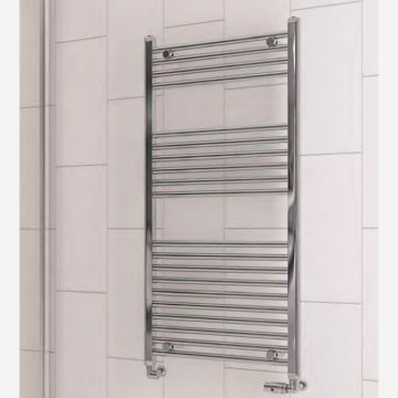 Eastbrook Westward 600mm x 800mm Straight Ladder Towel Radiator - Chrome