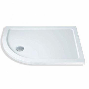 MX Elements 1000mm x 900mm Stone Resin Offset Quadrant Shower Tray Left Hand