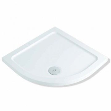 MX Elements Low profile Quadrant shower trays Stone Resin Quadrant 800mm x 800mm Flat top
