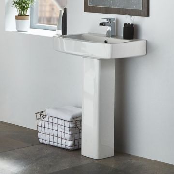 Ella Rowe Neive 570mm Square Basin & Full Pedestal