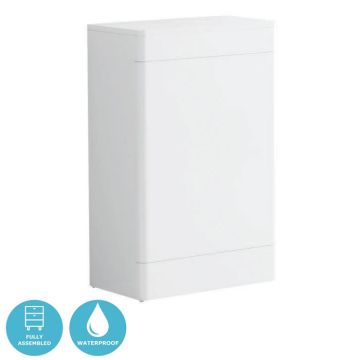 Eternia Byron Waterproof 550mm Toilet Unit - White