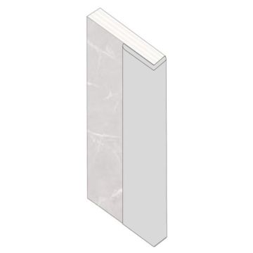 Fibo Large L Shaped Profile 2400mm - Aluminium