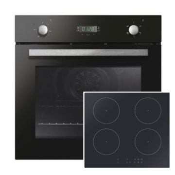 FOUN-IBS605N Fan Oven with Digital Timer & 60cm Induction Hob