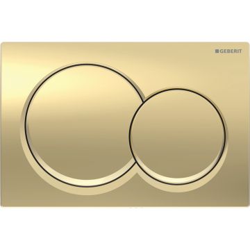 Geberit Brass Round Alpha01 Flush Plate For Dual Flush