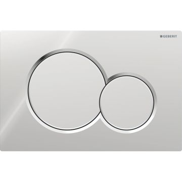 Geberit Sigma01 Round Dual Flush Plate Gloss/Matt Chrome