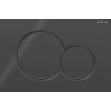 Geberit Sigma01 Round Dual Flush Plate Jet Black