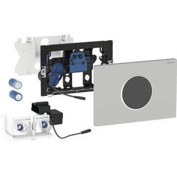 Geberit Sigma10 Round Battery Powered Dual Flush Plate Touchless