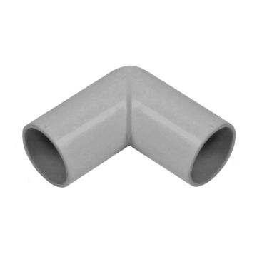 Grey 22mm Overflow 90 Degree Elbow