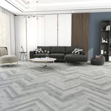 Estilo HardCore Herringbone Flooring 2.38m2 Per Pack - Artic Grey